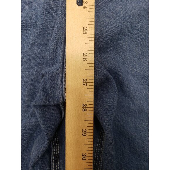 Dickies Mens 46x32 Blue Bib Overalls Denim Work Wear Carpenter Farmer Pre Owned - Picture 11 of 14